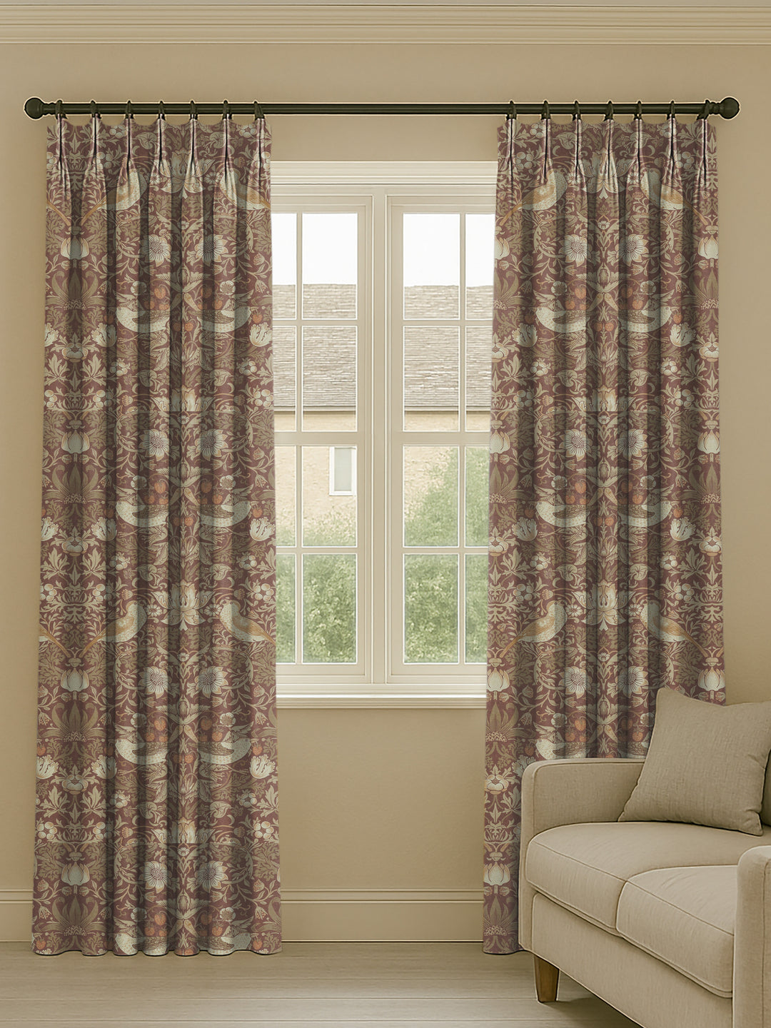 Bespoke Curtains | Strawberry Thief