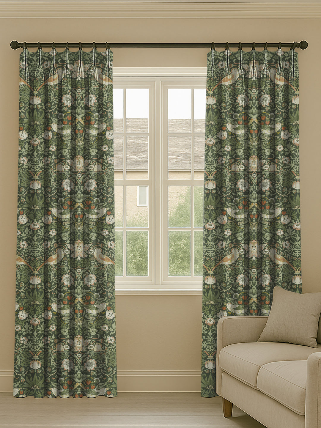 Bespoke Curtains | Strawberry Thief