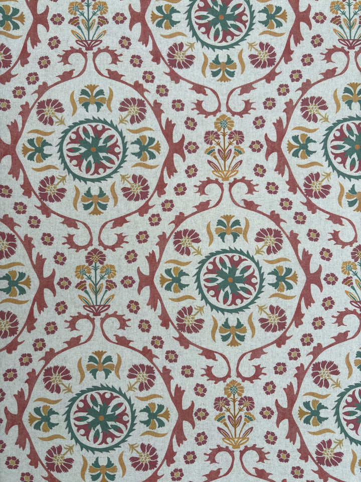 Edna New Linen - Red/Gold