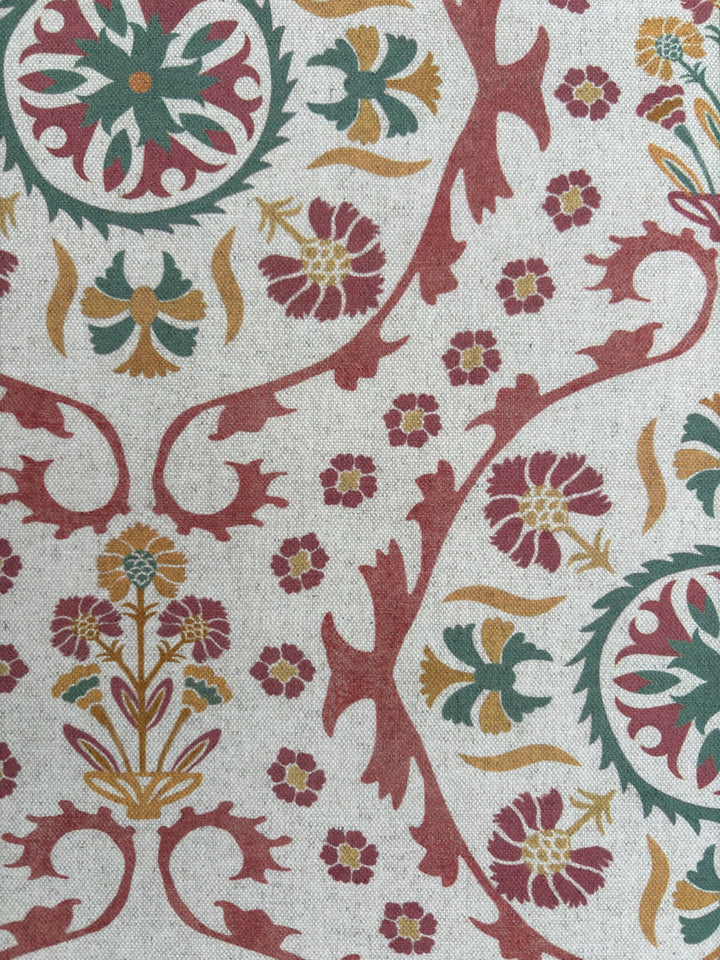 Edna New Linen - Red/Gold