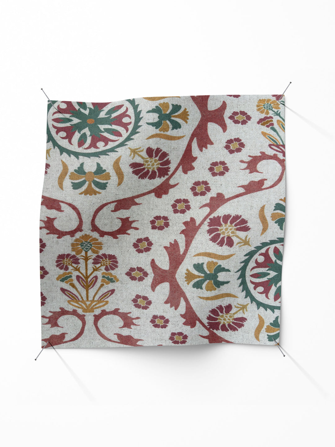 Edna New Linen - Red/Gold