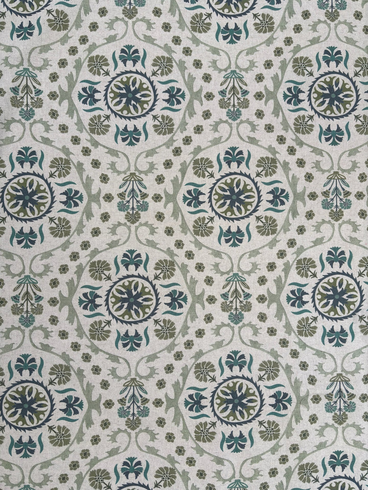 Edna New Linen - Indigo/Soft Green