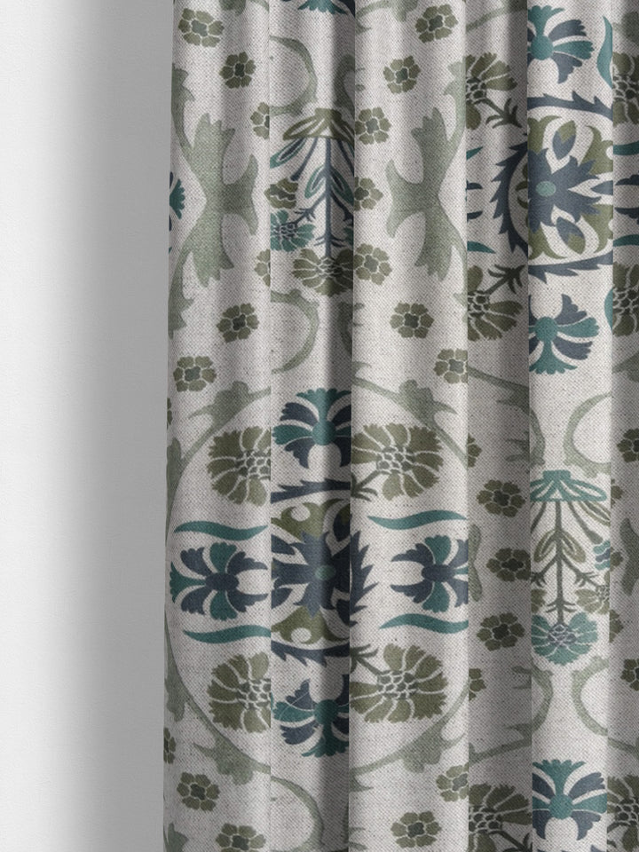 Edna New Linen - Indigo/Soft Green