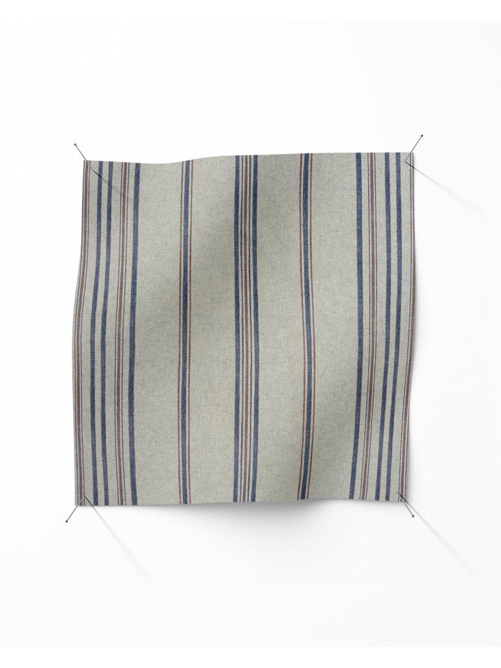 Greca Stripe - Navy/Soft Red