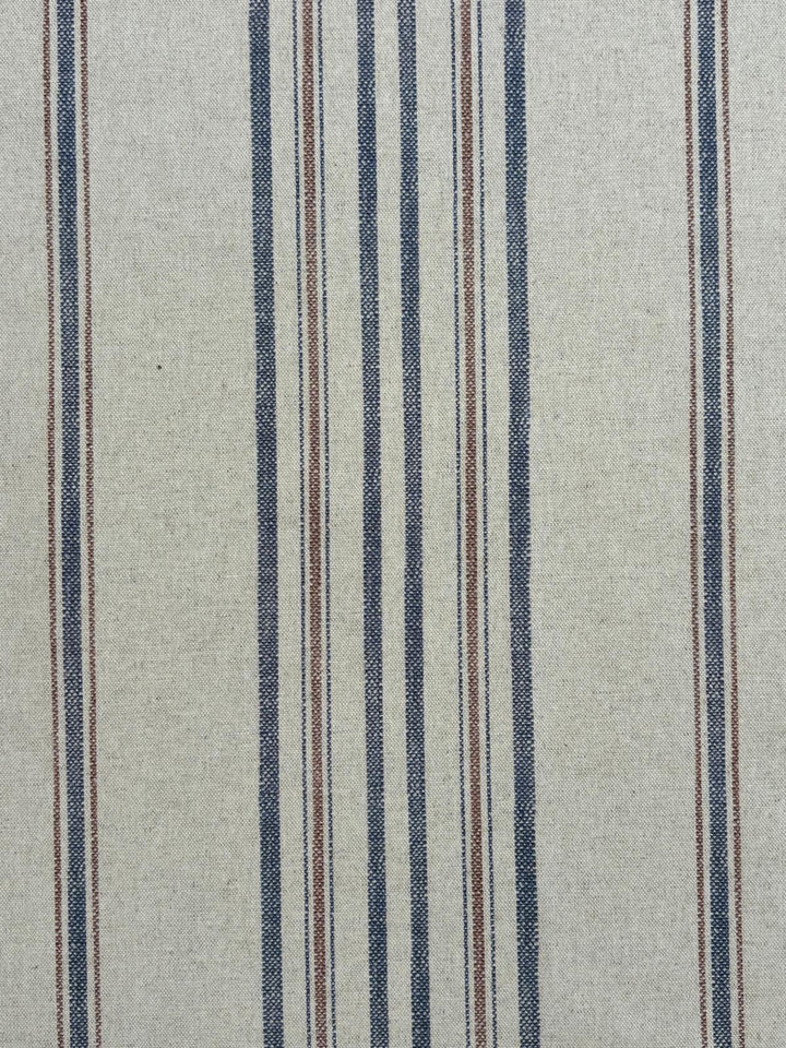 Greca Stripe - Navy/Soft Red