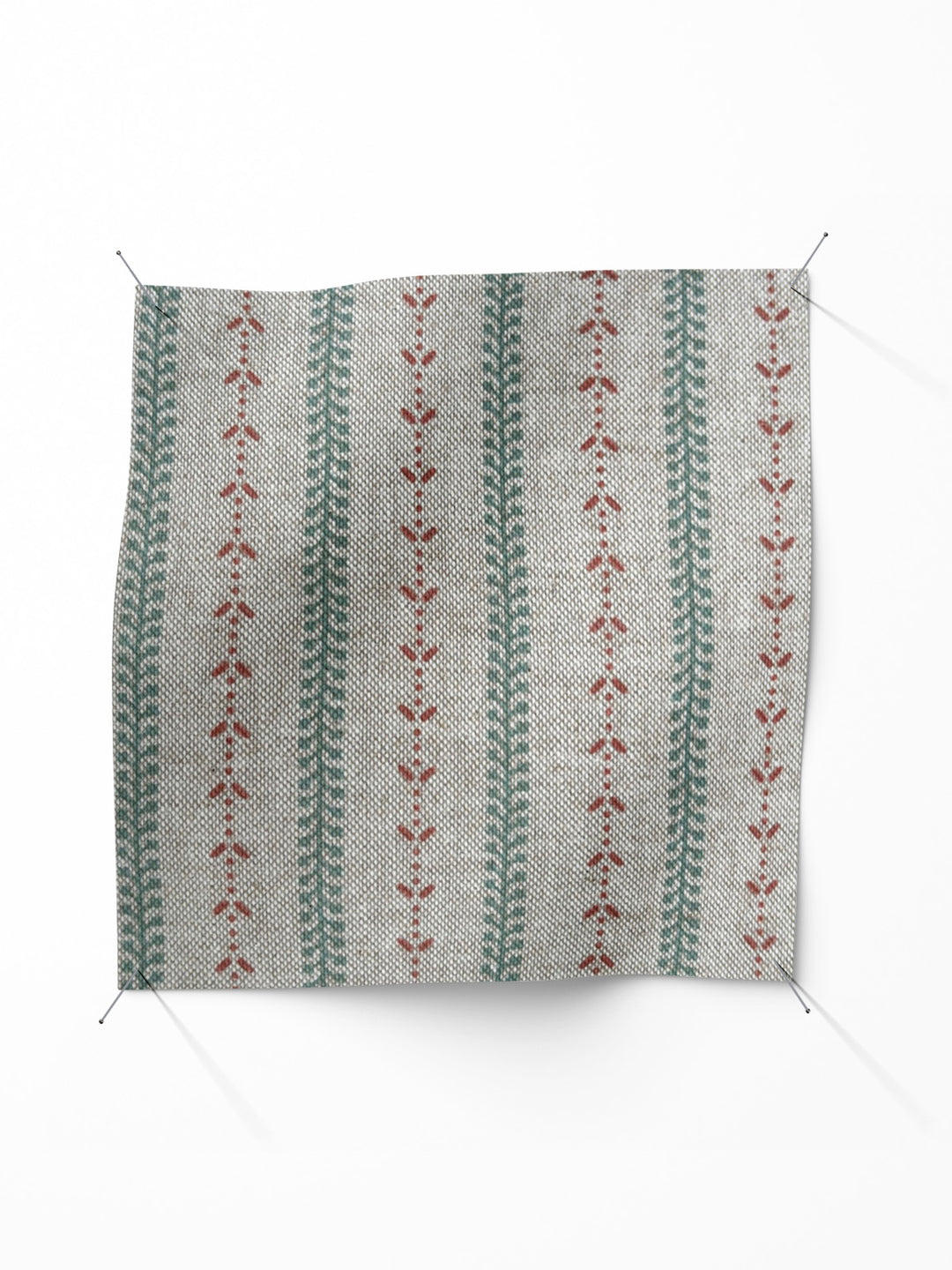 Selby Linen - Coral / Eau de Nil