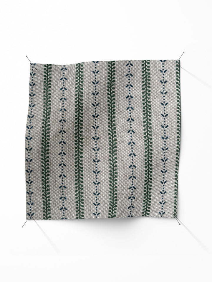 Selby Linen - Sage / Navy