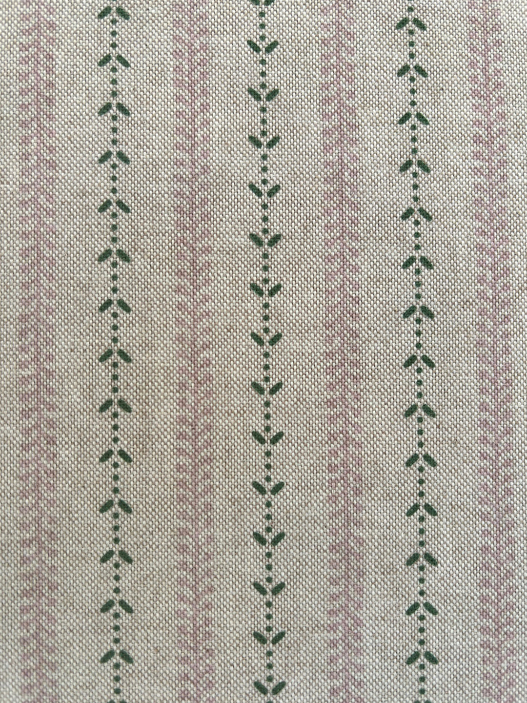 Selby Linen - Soft Pink / Green