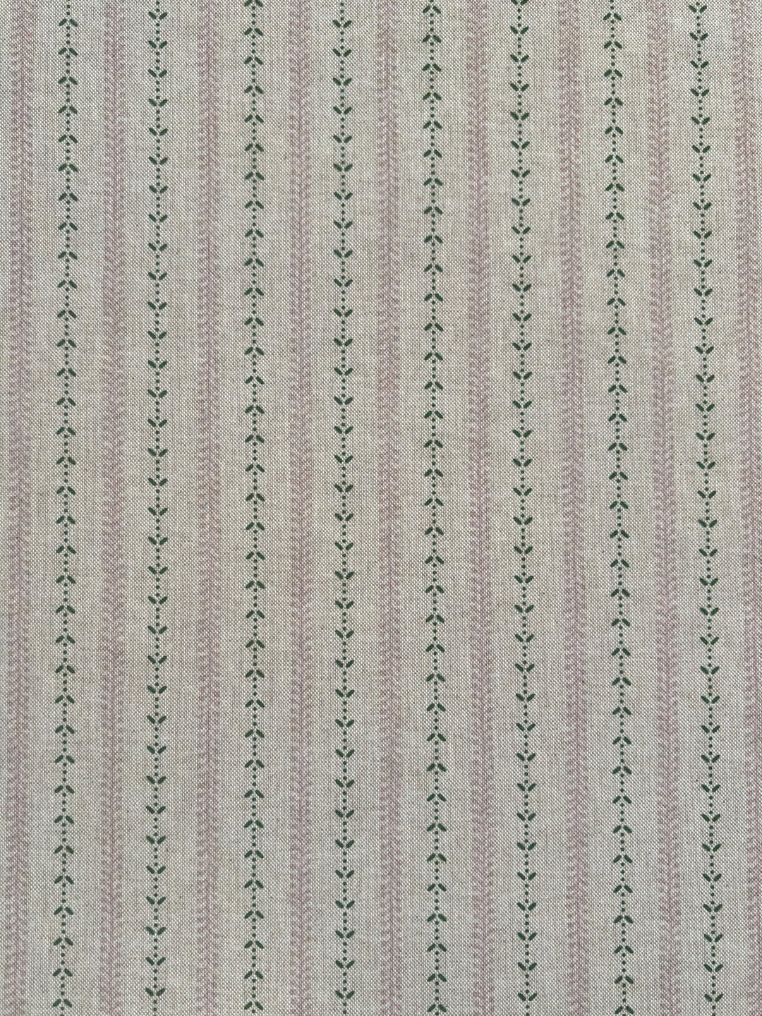 Selby Linen - Soft Pink / Green