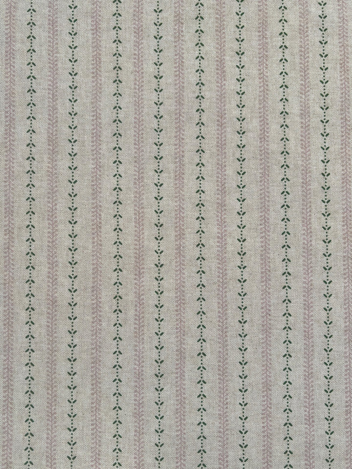 Selby Linen - Soft Pink / Green