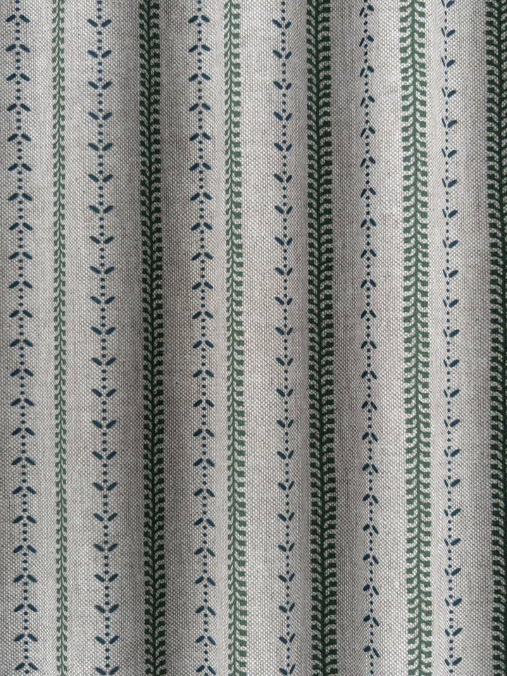Selby Linen - Sage / Navy