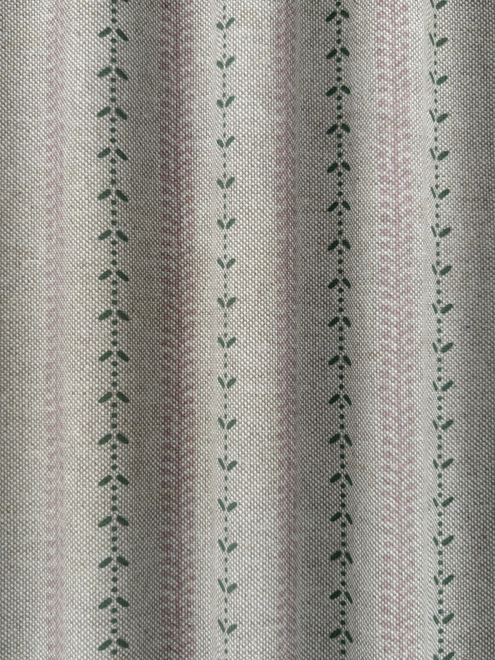 Selby Linen - Soft Pink / Green