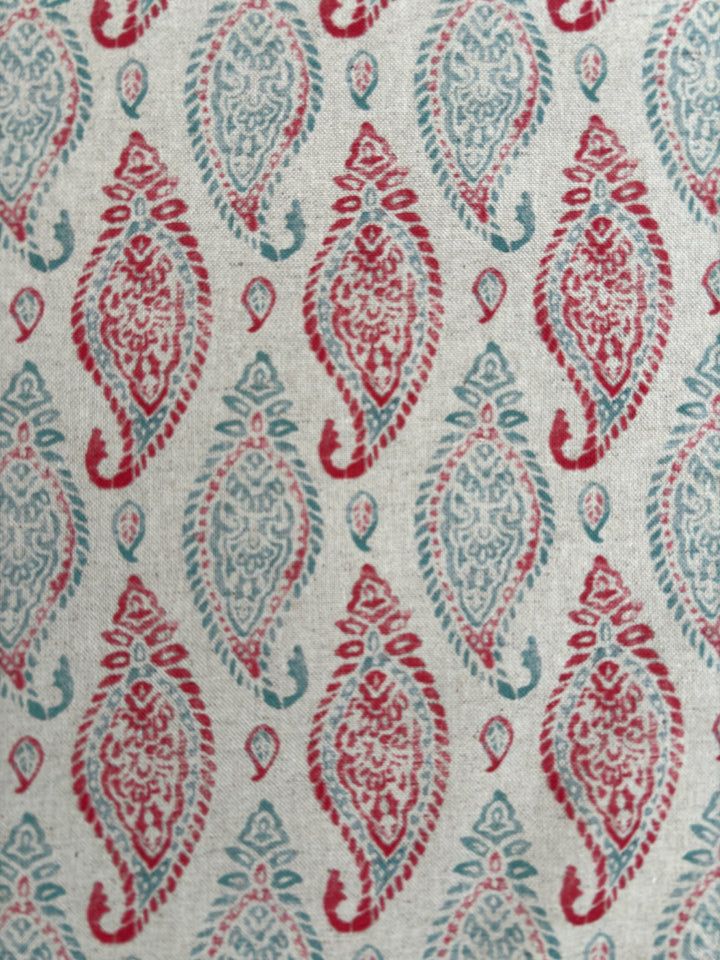 Taj - Teal / Red