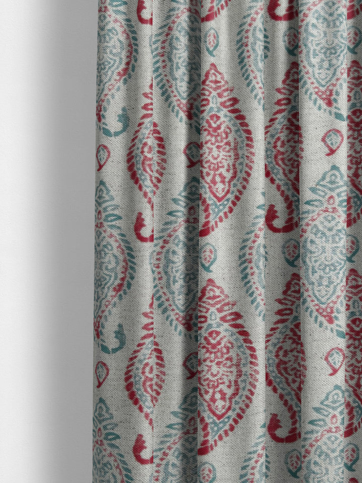 Taj - Teal / Red
