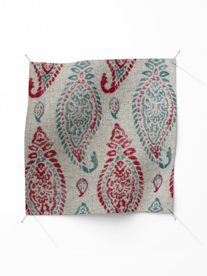 Taj - Teal / Red