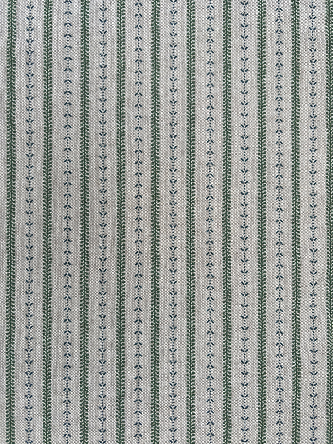 Selby Linen - Sage / Navy