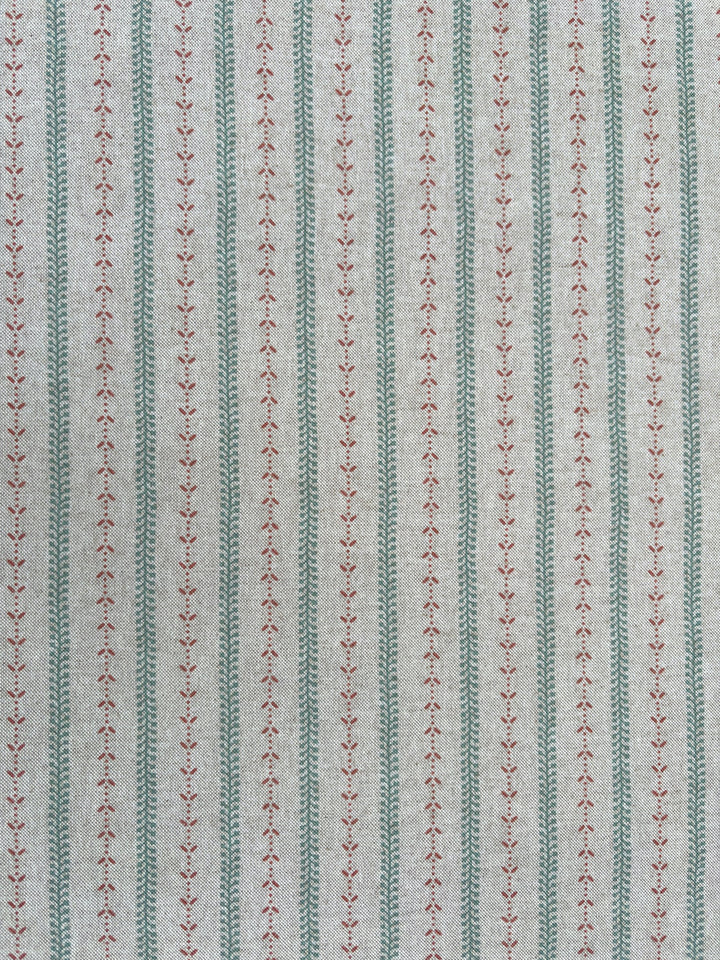 Selby Linen - Coral / Eau de Nil