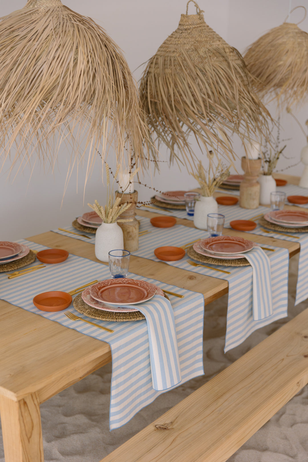 Barra Table Cloth - Sky Blue
